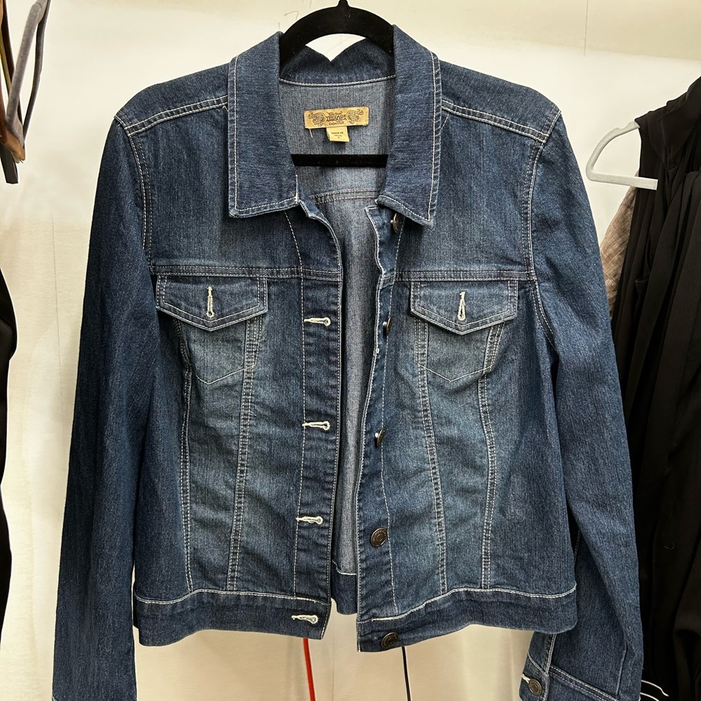 Nine West Dark Blue Jean Jacket